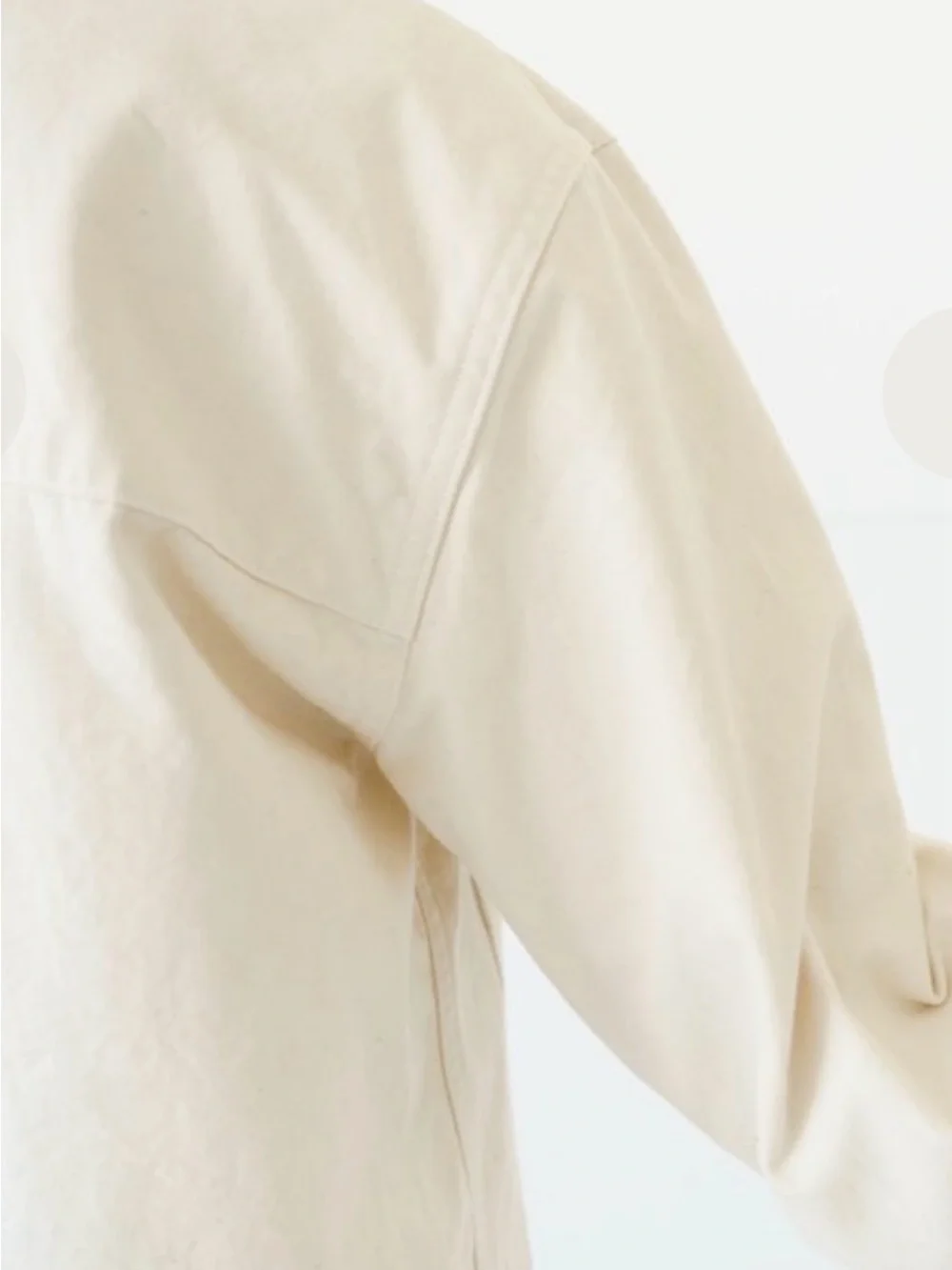 IJJI Work Jacket Natural Color,Unisex,Size M,100% Cotton - Picture 11 of 11